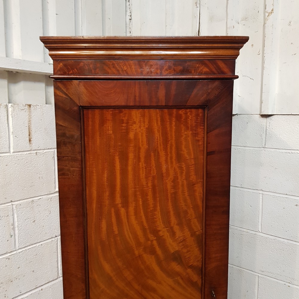 ANTIQUE VICTORIAN MAHOGANY SENTRY BOX SINGLE WARDROBE C1880 View V