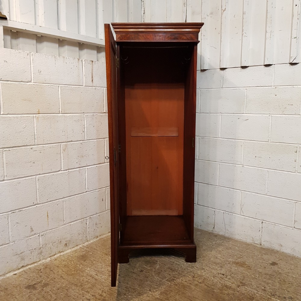 ANTIQUE VICTORIAN MAHOGANY SENTRY BOX SINGLE WARDROBE C1880 View VI