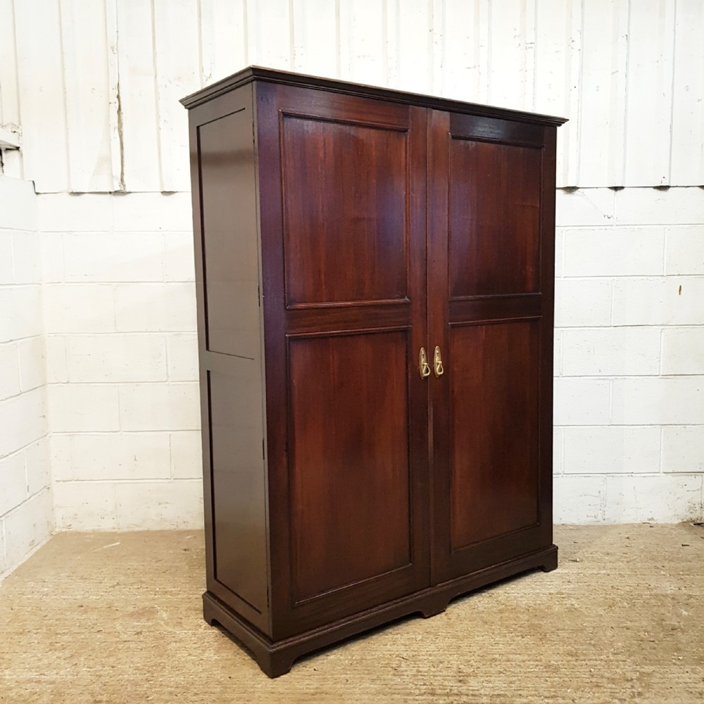 ANTIQUE EDWARDIAN MAHOGANY WARDROBE COMPACTUM C1900 View II