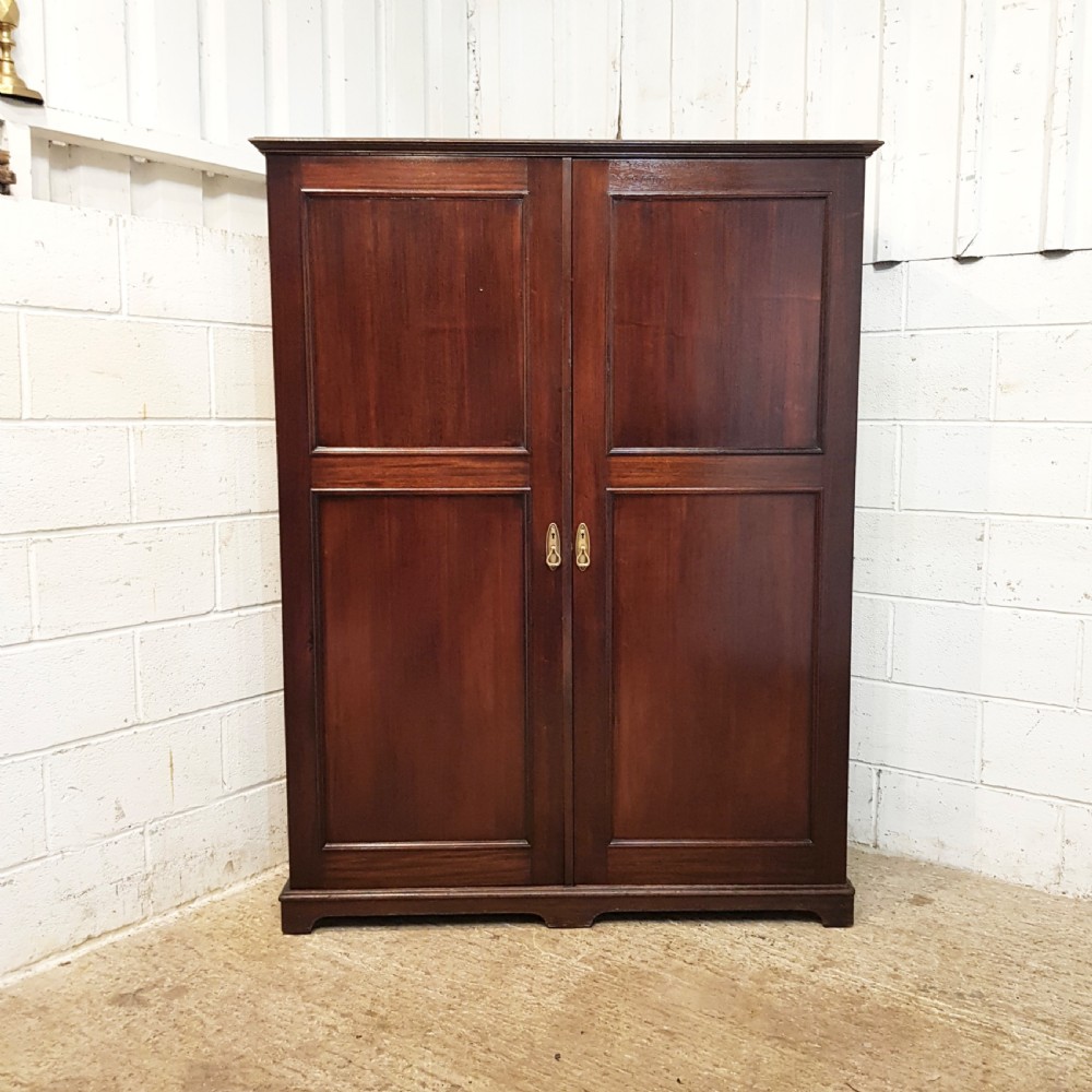 ANTIQUE EDWARDIAN MAHOGANY WARDROBE COMPACTUM C1900 View IV