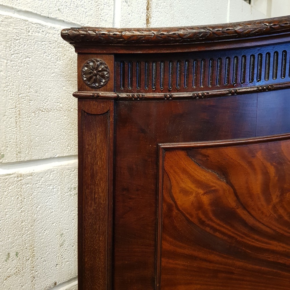 ANTIQUE EDWARDIAN CHIPPENDALE MAHOGANY KING SIZE BED BY HEAL & SON C1900 View IV