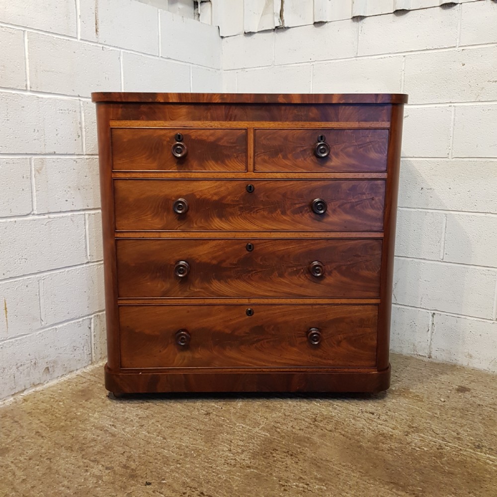 ANTIQUE VICTORIAN MAHOGANY CHEST OF DRAWERS C1880 View VII