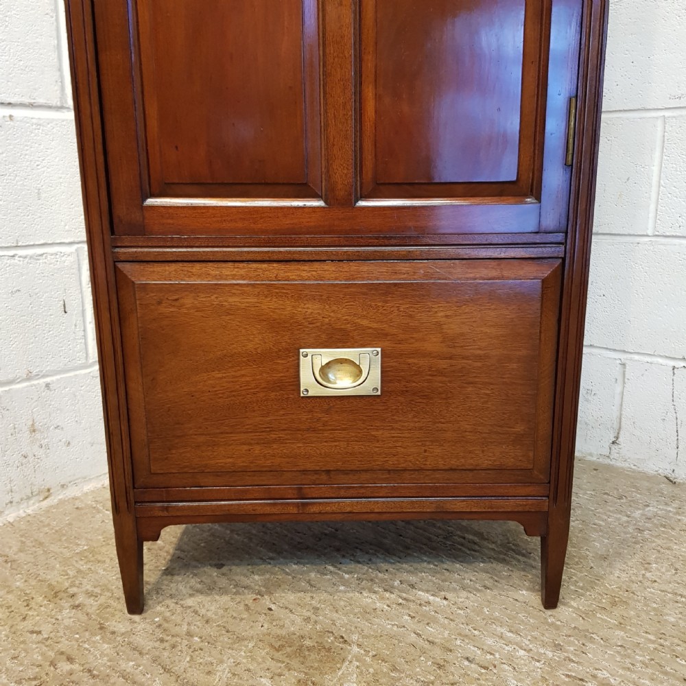 ANTIQUE LATE VICTORIAN MAHOGANY TALL CUPBOARD C1890 View II