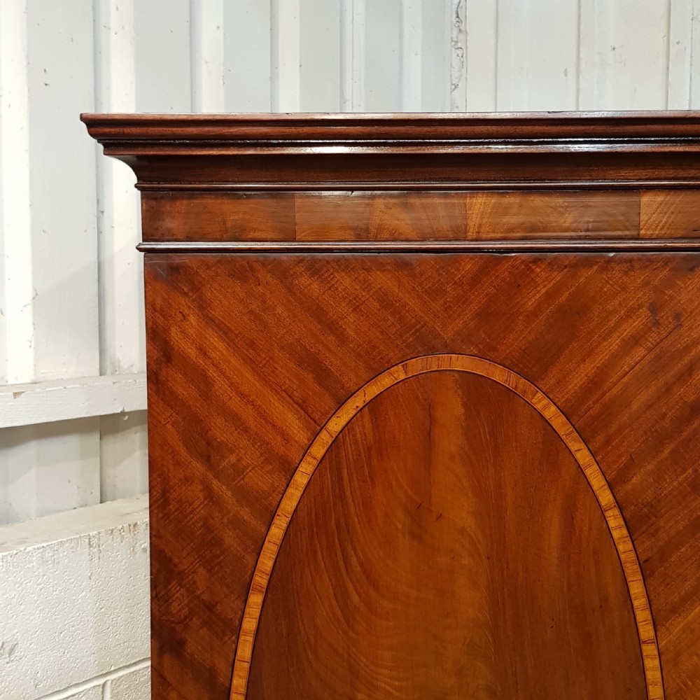 ANTIQUE 18TH CENTURY MAHOGANY PERIOD CLOTHES PRESS C1780 View II