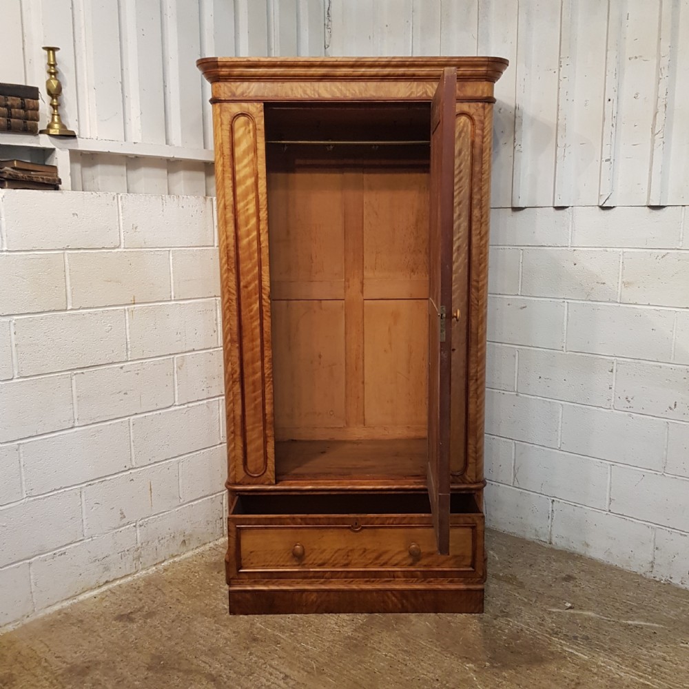 ANTIQUE VICTORIAN SATINWOOD SINGLE WARD OBE C1880 View IV