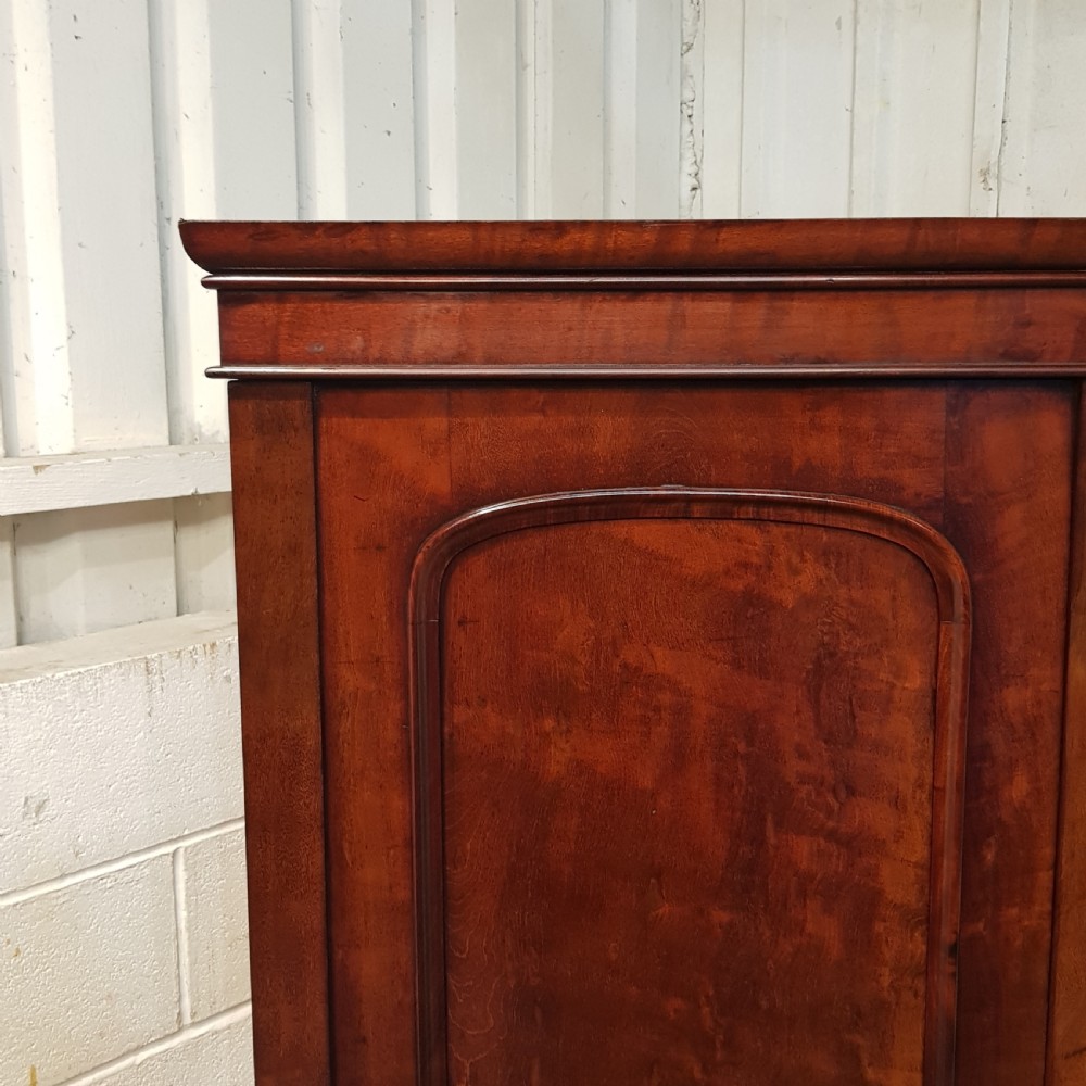 ANTIQUE VICTORIAN MAHOGANY DOUBKE WARDROBE C1880 View V