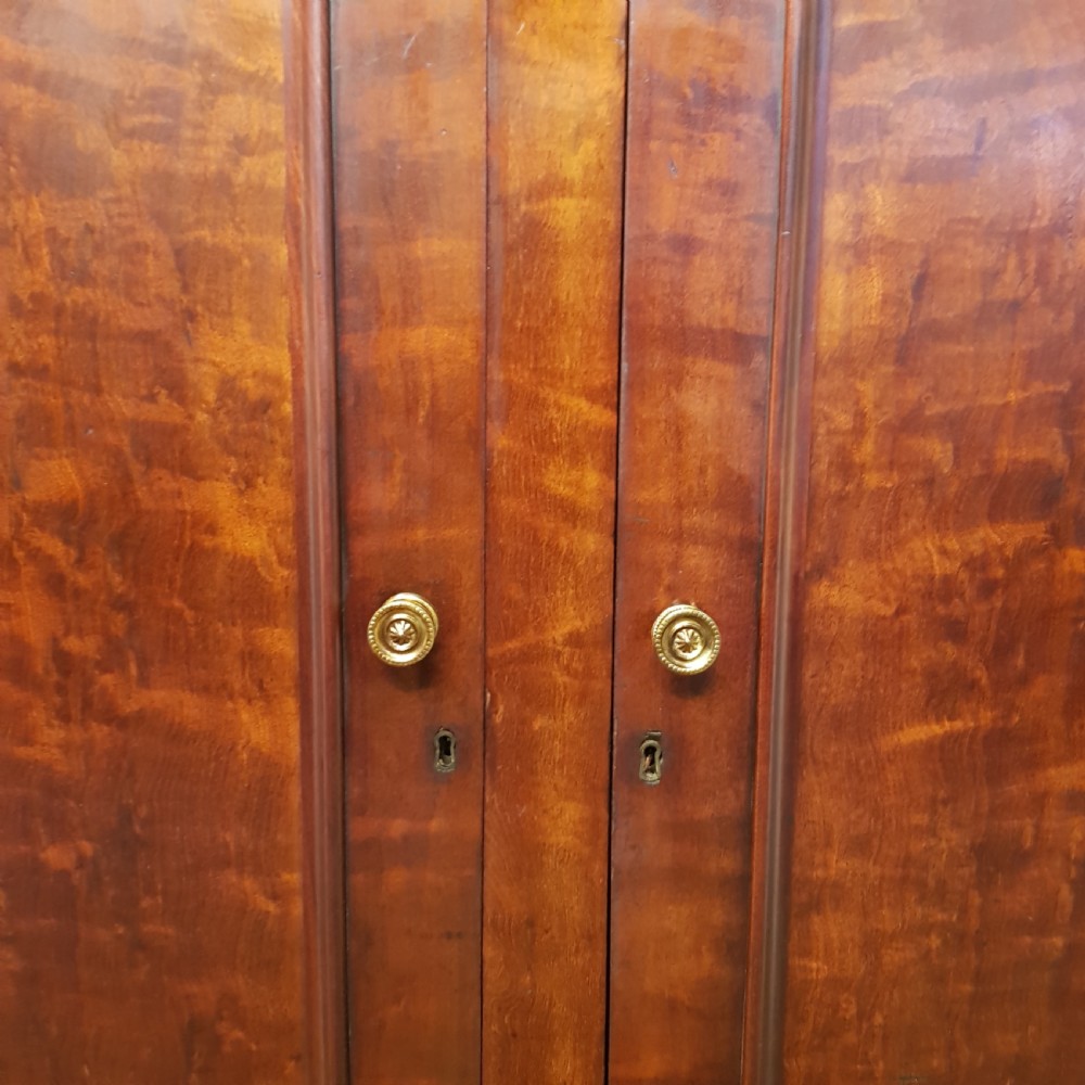 ANTIQUE VICTORIAN MAHOGANY DOUBKE WARDROBE C1880 View VII