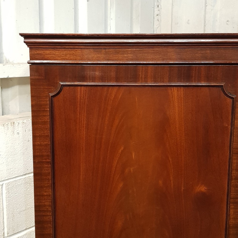 ANTIQUE MAHOGANY DOUBLE WARDROBE C1920 View IV