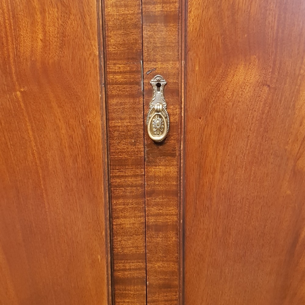 ANTIQUE MAHOGANY DOUBLE WARDROBE C1920 View V