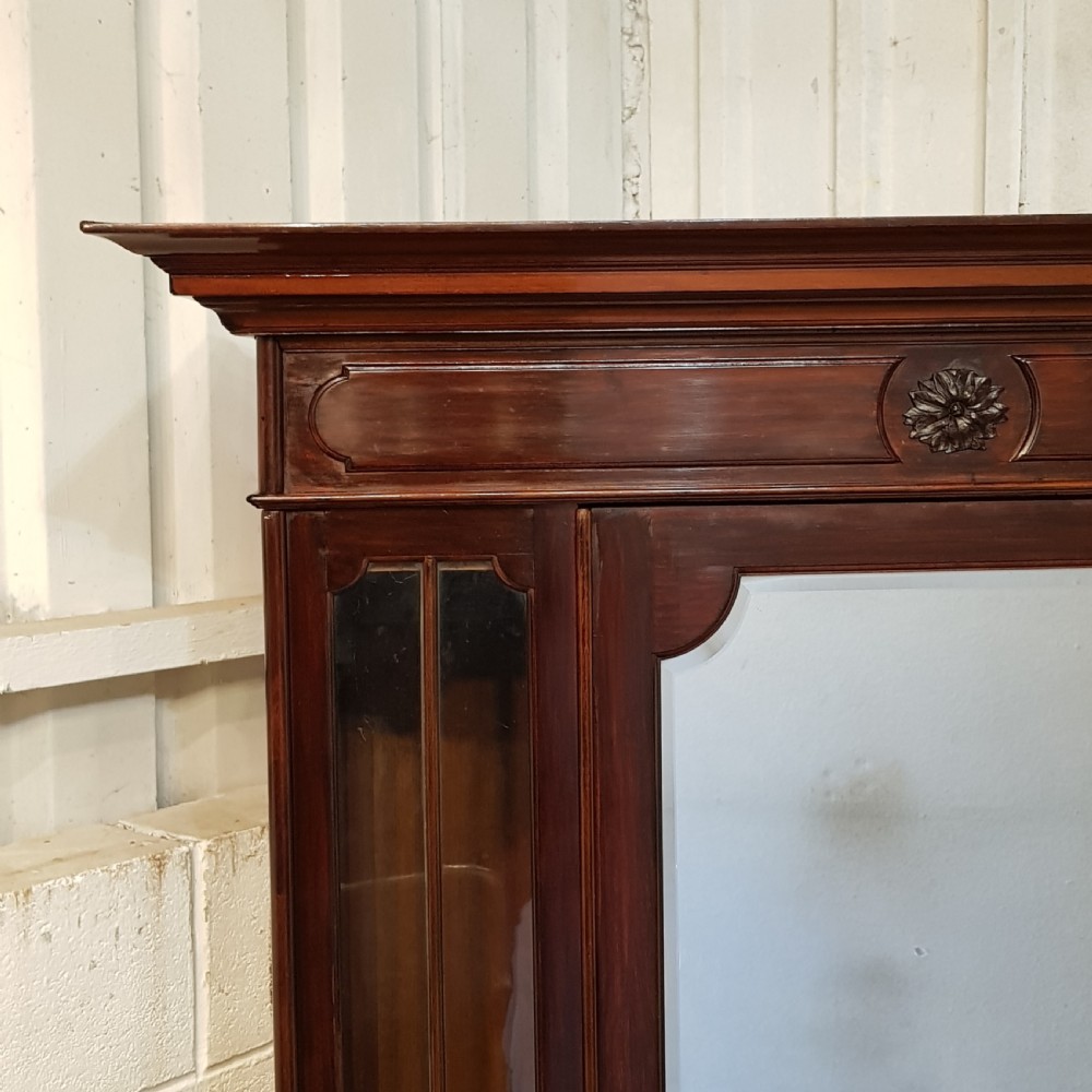 ANTIQUE VICTORIAN MAHOGANY SINGLE WARDROBE BY JAZ SCHOOLBRED C1870 View III