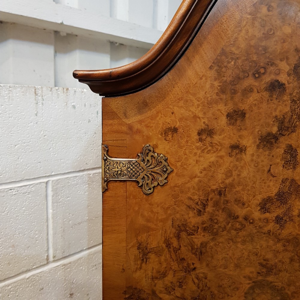 ANTIQUE BURR WALNUT QUEEN ANNE DOUBKE WARDROBE C1920 View II