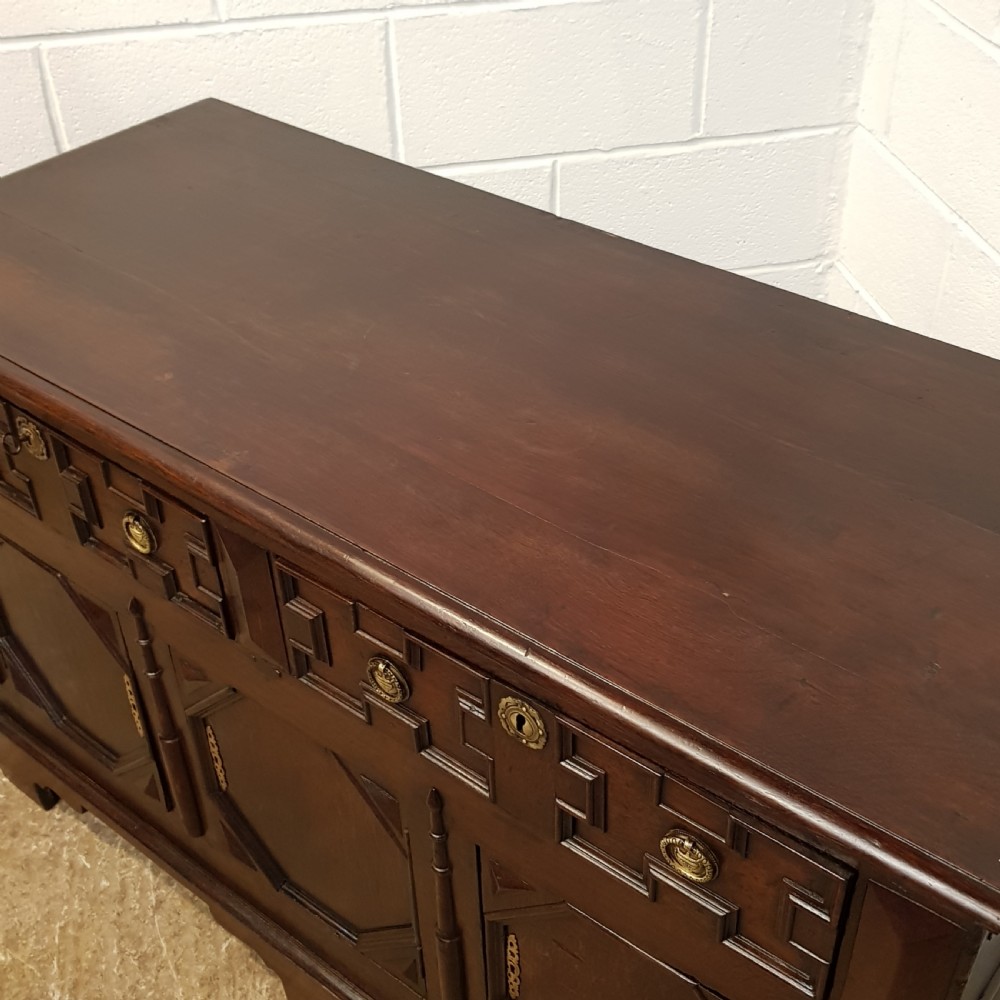 ANTIQUE LATE18TH CENTURY JOINED OAK DRESSER BASE C1790 View VI