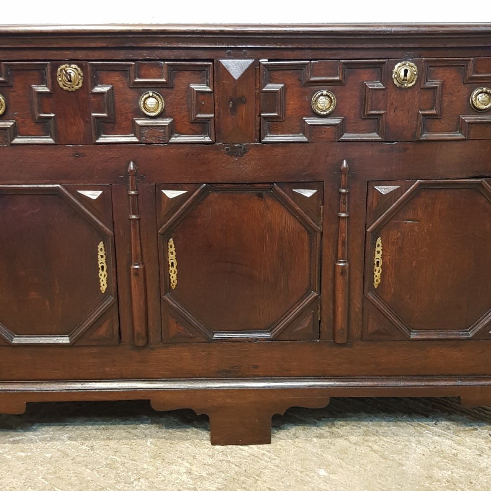 ANTIQUE LATE18TH CENTURY JOINED OAK DRESSER BASE C1790 View VII
