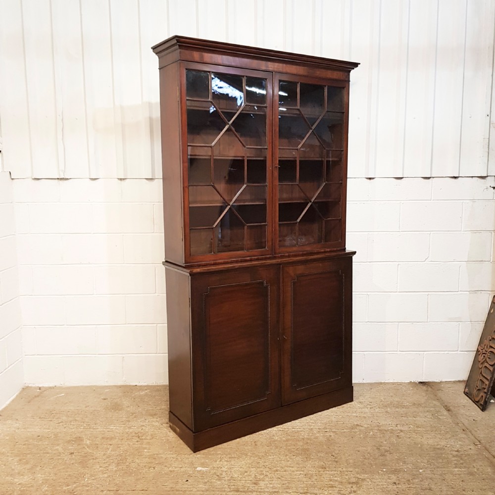 ANTIQUE WILLIAM 1V MAHOGANY LIBRARY BOOKCASE C1830 View III
