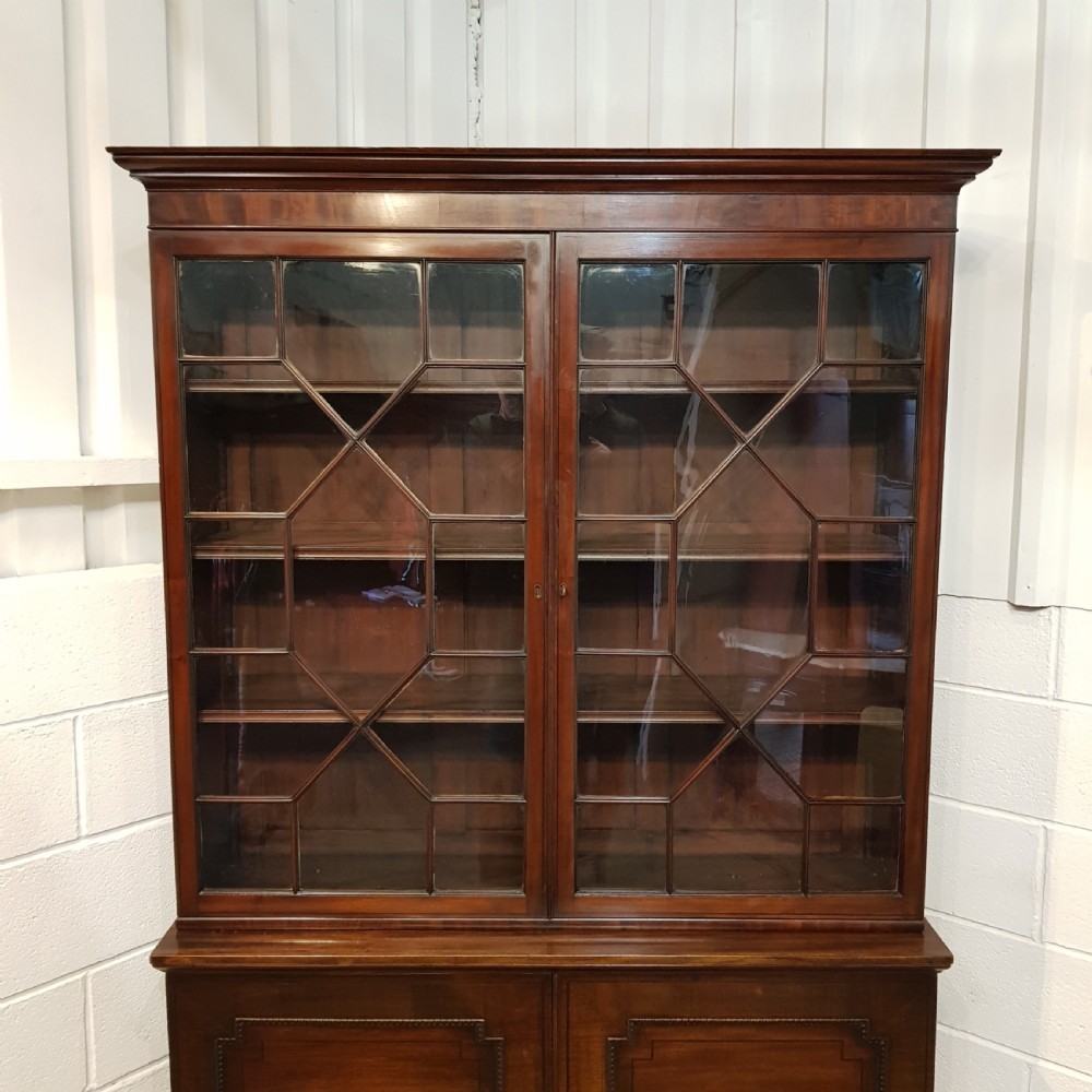 ANTIQUE WILLIAM 1V MAHOGANY LIBRARY BOOKCASE C1830 View IV