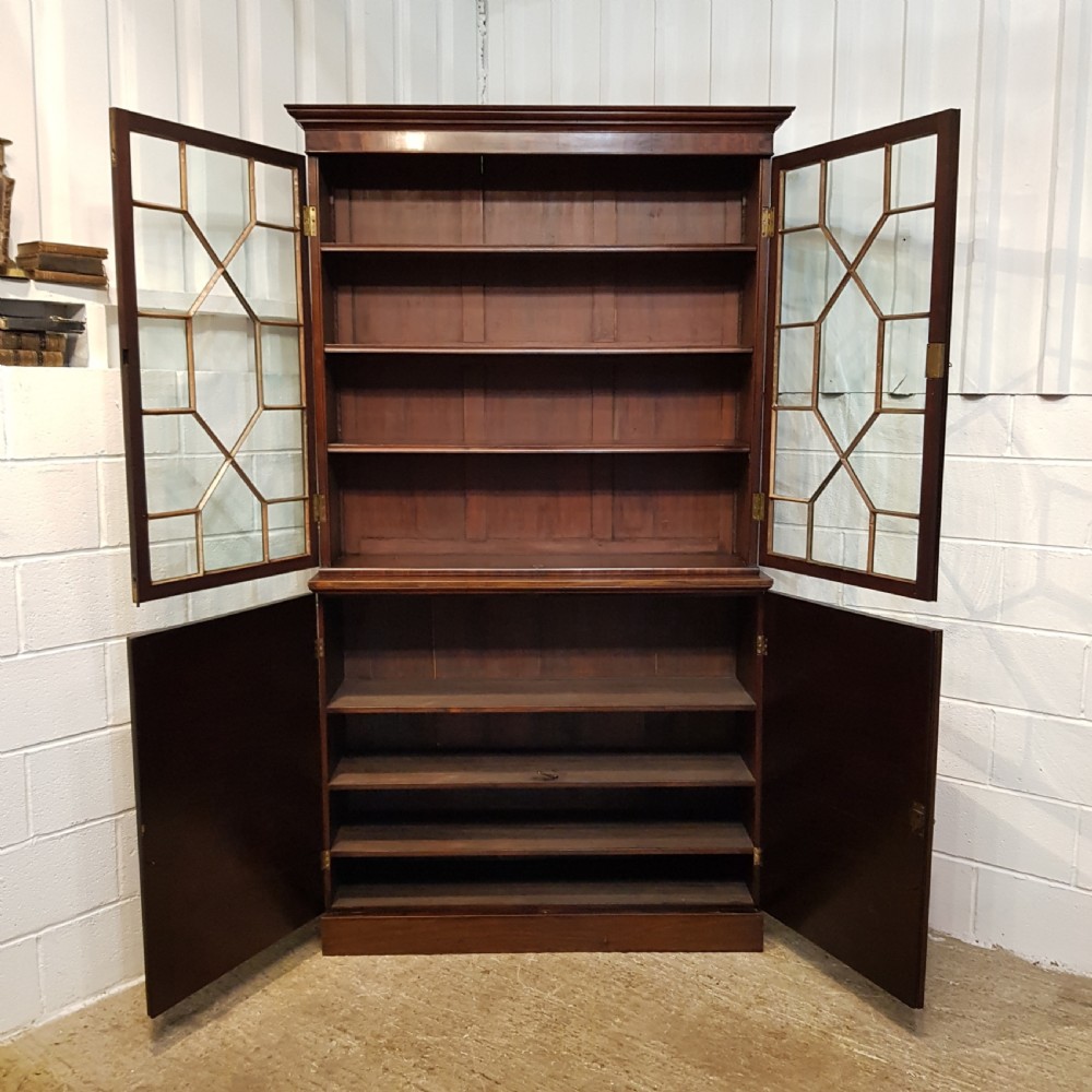 ANTIQUE WILLIAM 1V MAHOGANY LIBRARY BOOKCASE C1830 View V