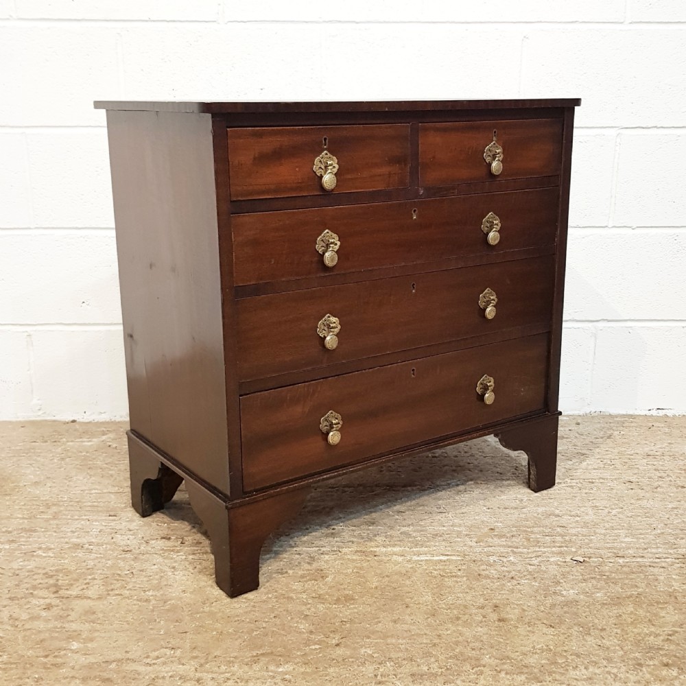 ANTIQUE EDWARDIAN MAHOGANY DWARF CHEST OF DRAWERS C1900 View II