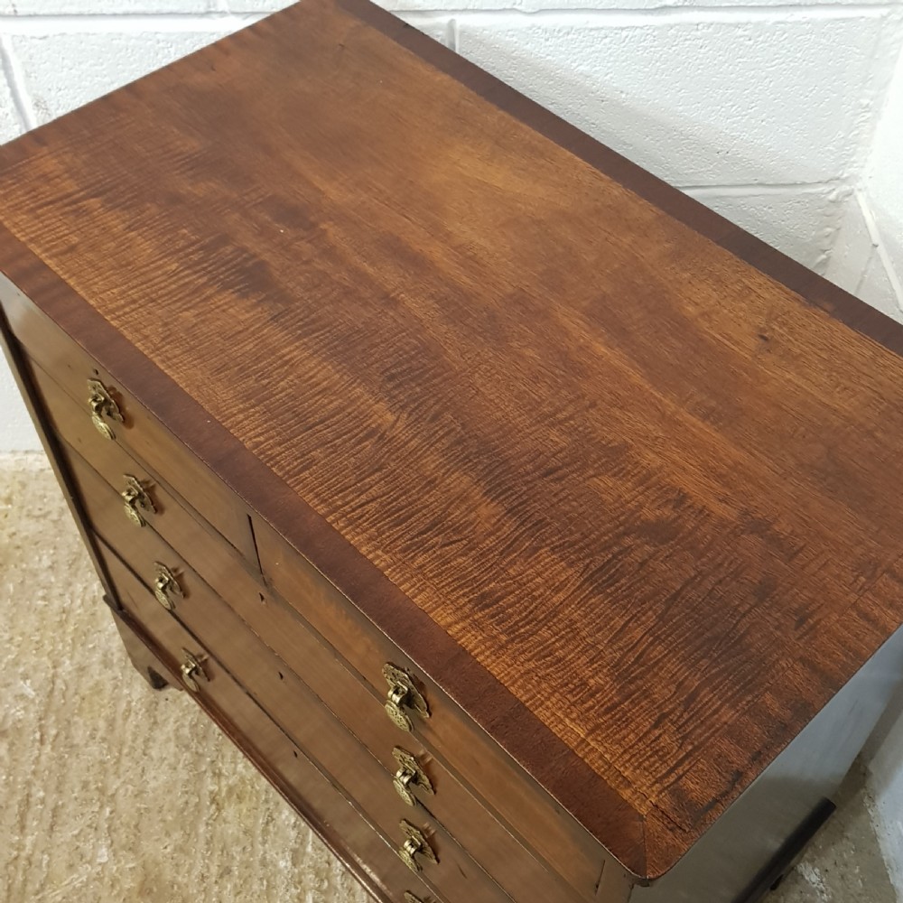 ANTIQUE EDWARDIAN MAHOGANY DWARF CHEST OF DRAWERS C1900 View VI