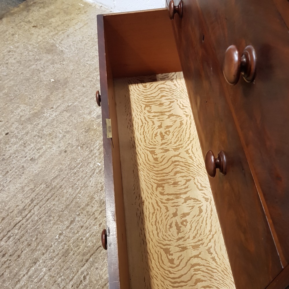 ANTIQUE VICTORIAN MAHOGANY CHEST OF DRAWERS C1860 View II