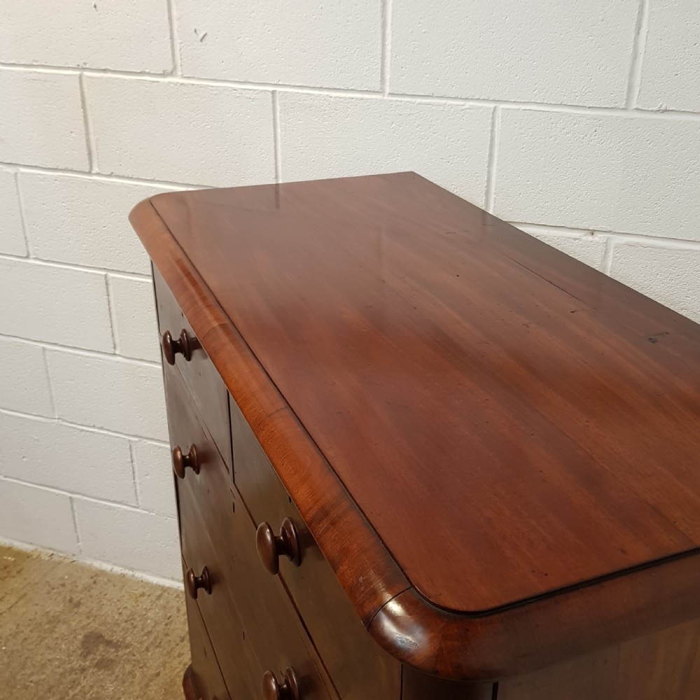 ANTIQUE VICTORIAN MAHOGANY CHEST OF DRAWERS C1860 View VI