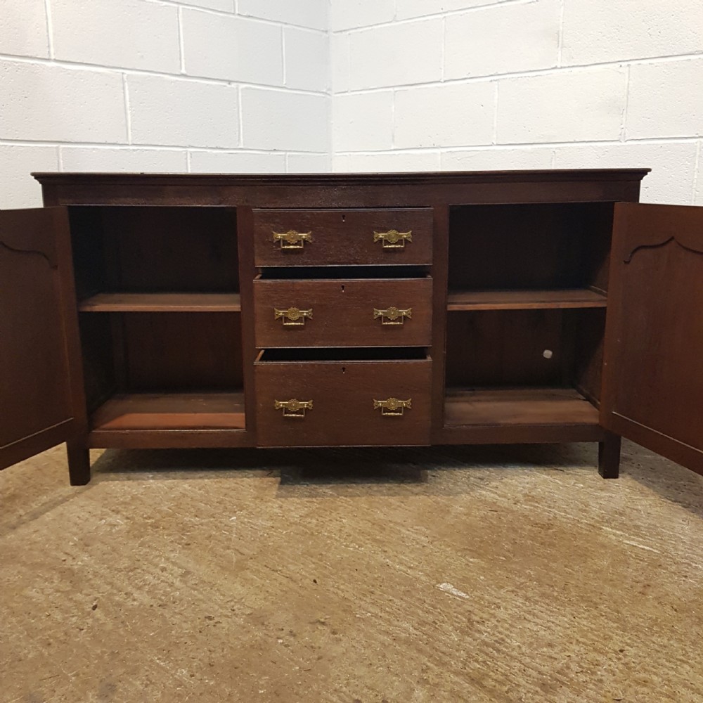 ANTIQUE VICTORIAN COUNTRY JOINED OAK DRESSER BASE C1860 View VI