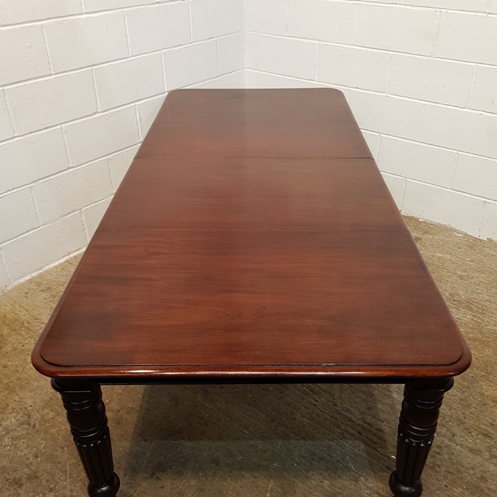 ANTIQUE VICTORIAN. MAHOGANY EXTENDING DINING TABLE SEATS 8-10 c1890 View IX