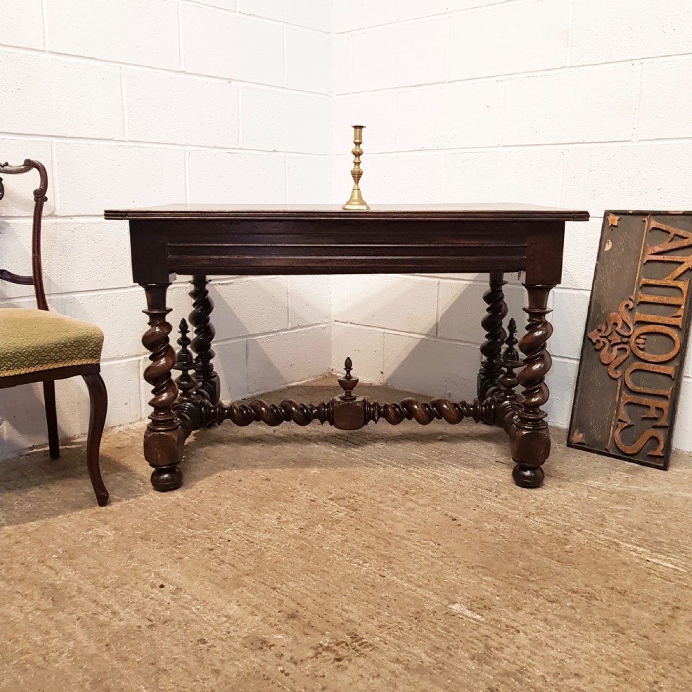 ANTIQUE 18TH CENTURY HOINED OAK WRITING DESK C1780