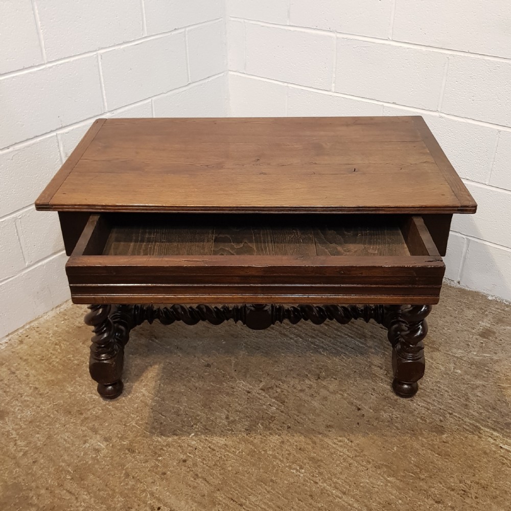 ANTIQUE 18TH CENTURY HOINED OAK WRITING DESK C1780 View V