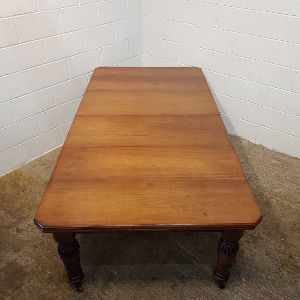 ANTIQUE VICTORIAN WALNUT EXTENDING DINING TABLE C1880 View IV