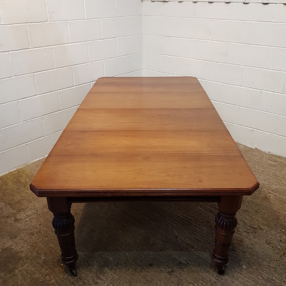 ANTIQUE VICTORIAN WALNUT EXTENDING DINING TABLE C1880 View VII