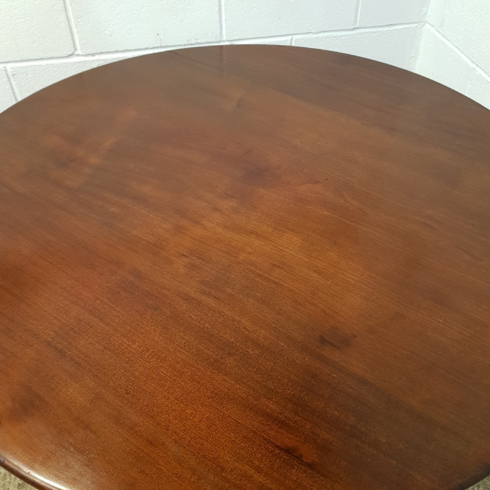 ANTIQUE VICTORIAN. MAHOGANY CIRCULAR TILT TOP BREAKFAST DINING TABLE C1880  View IV