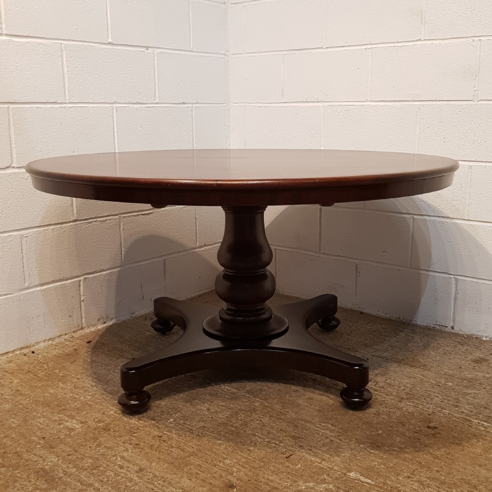 ANTIQUE VICTORIAN. MAHOGANY CIRCULAR TILT TOP BREAKFAST DINING TABLE C1880  View VIII
