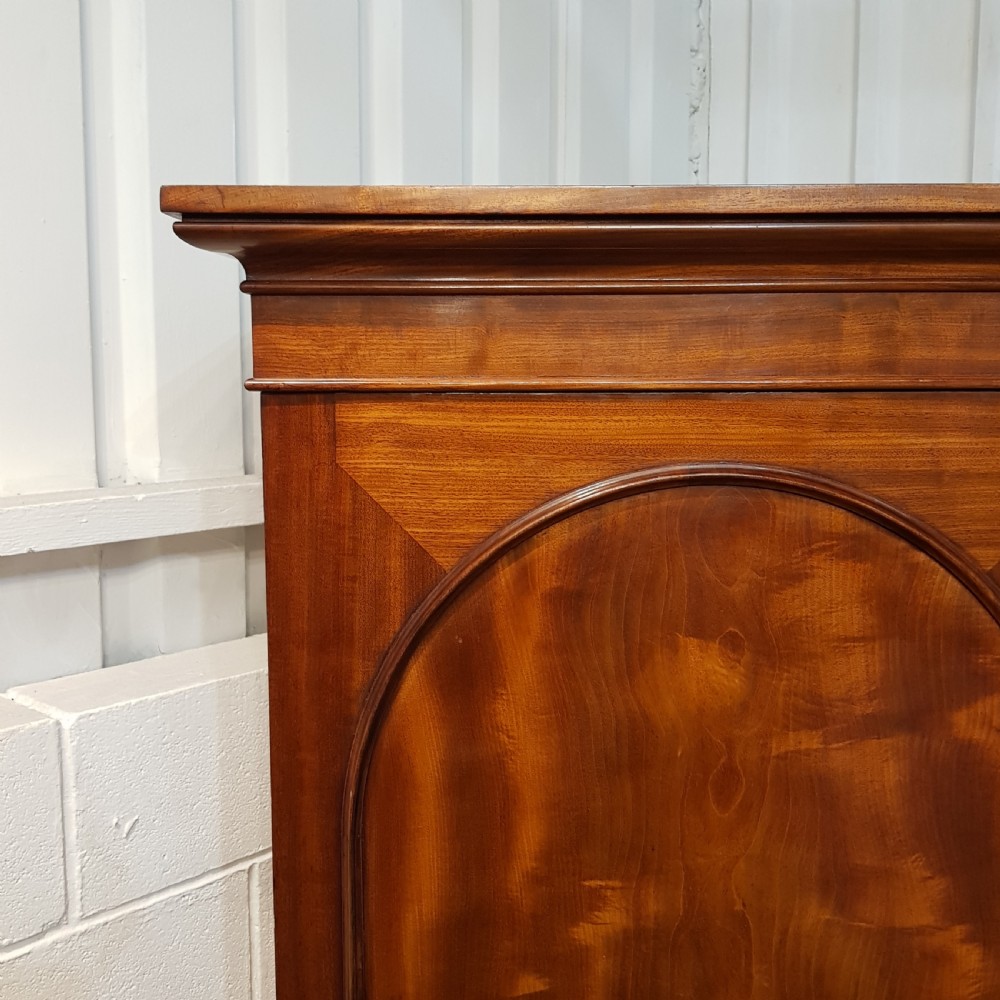 ANTIQUE SMALL LINEN FOLD OAK DOUBLE WARDROBE C1920 View VIII