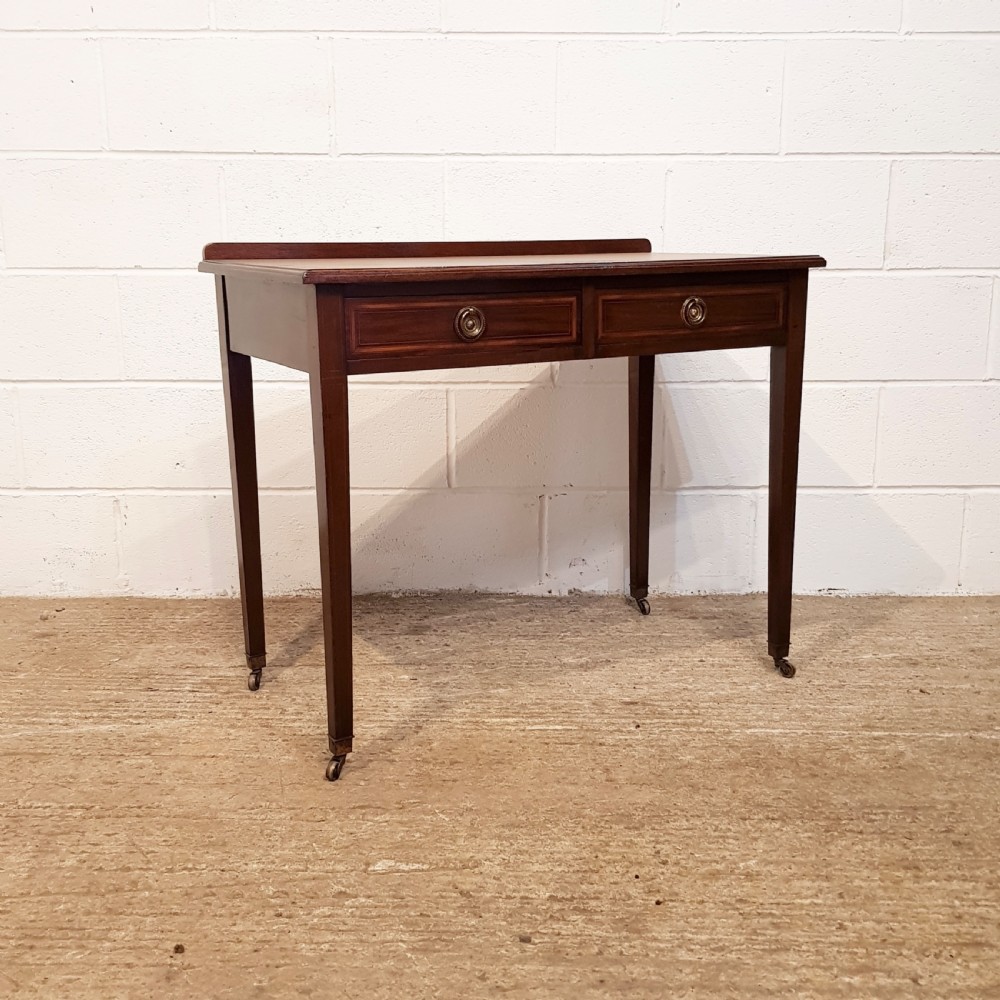 ANTIQUE EDWARDIAN MAHOGANY SIDE TABLE BY HEALS & SON C1900 View III