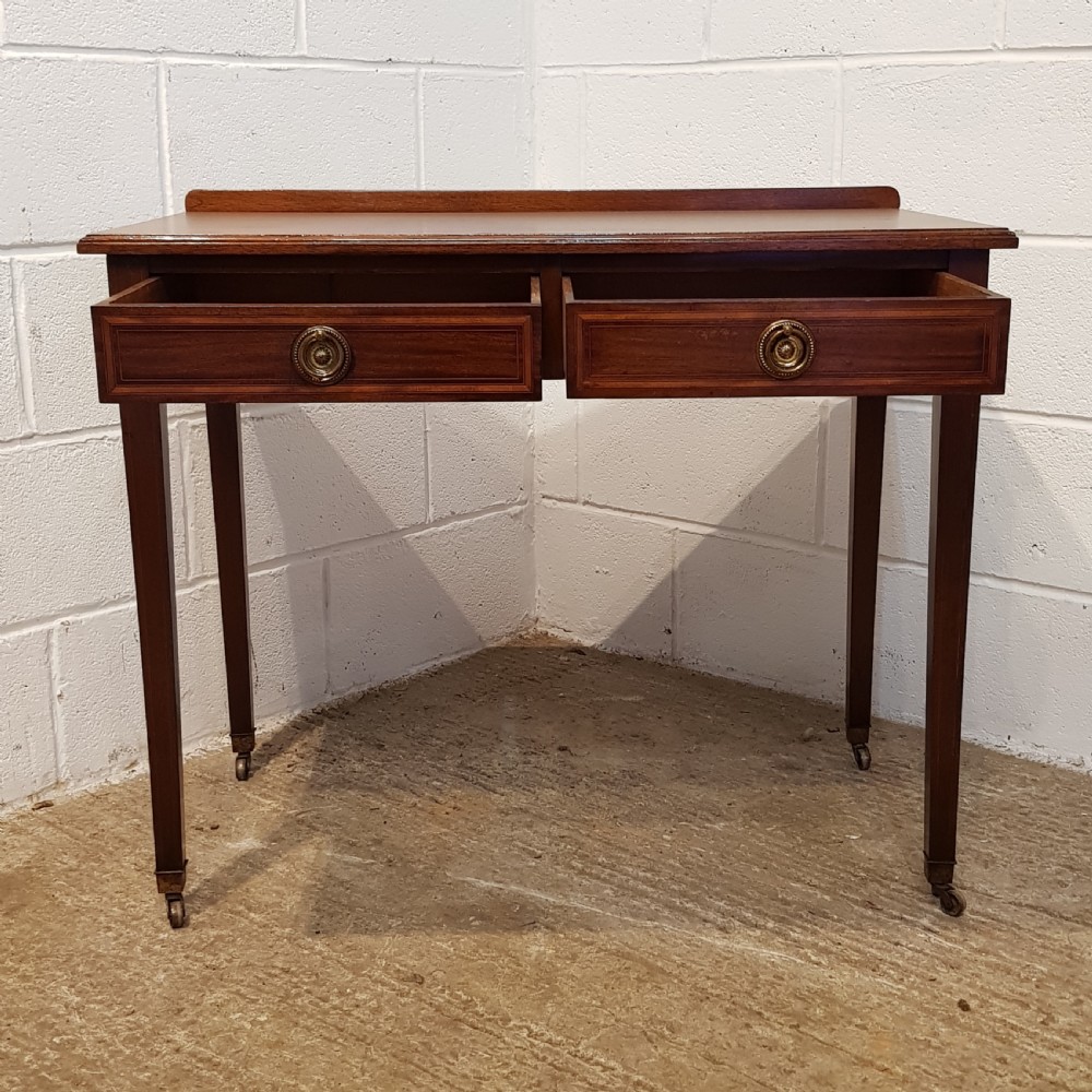 ANTIQUE EDWARDIAN MAHOGANY SIDE TABLE BY HEALS & SON C1900 View IV