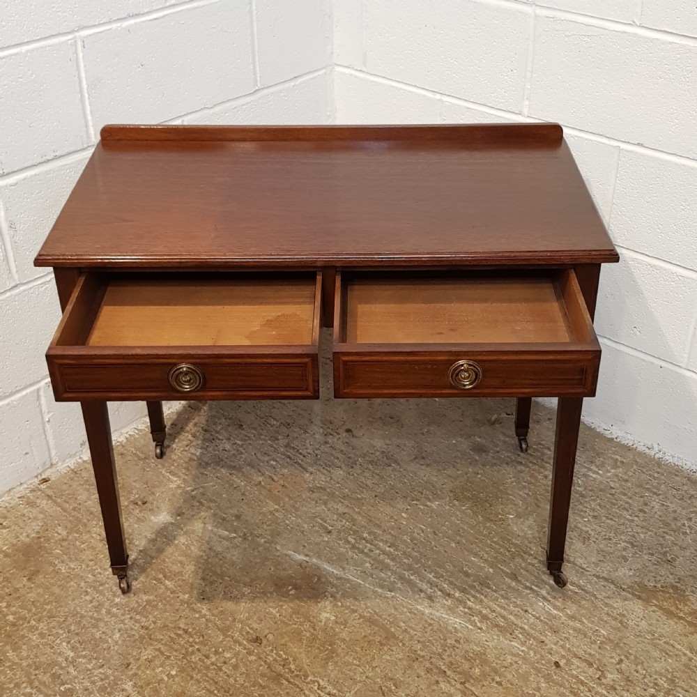 ANTIQUE EDWARDIAN MAHOGANY SIDE TABLE BY HEALS & SON C1900 View V