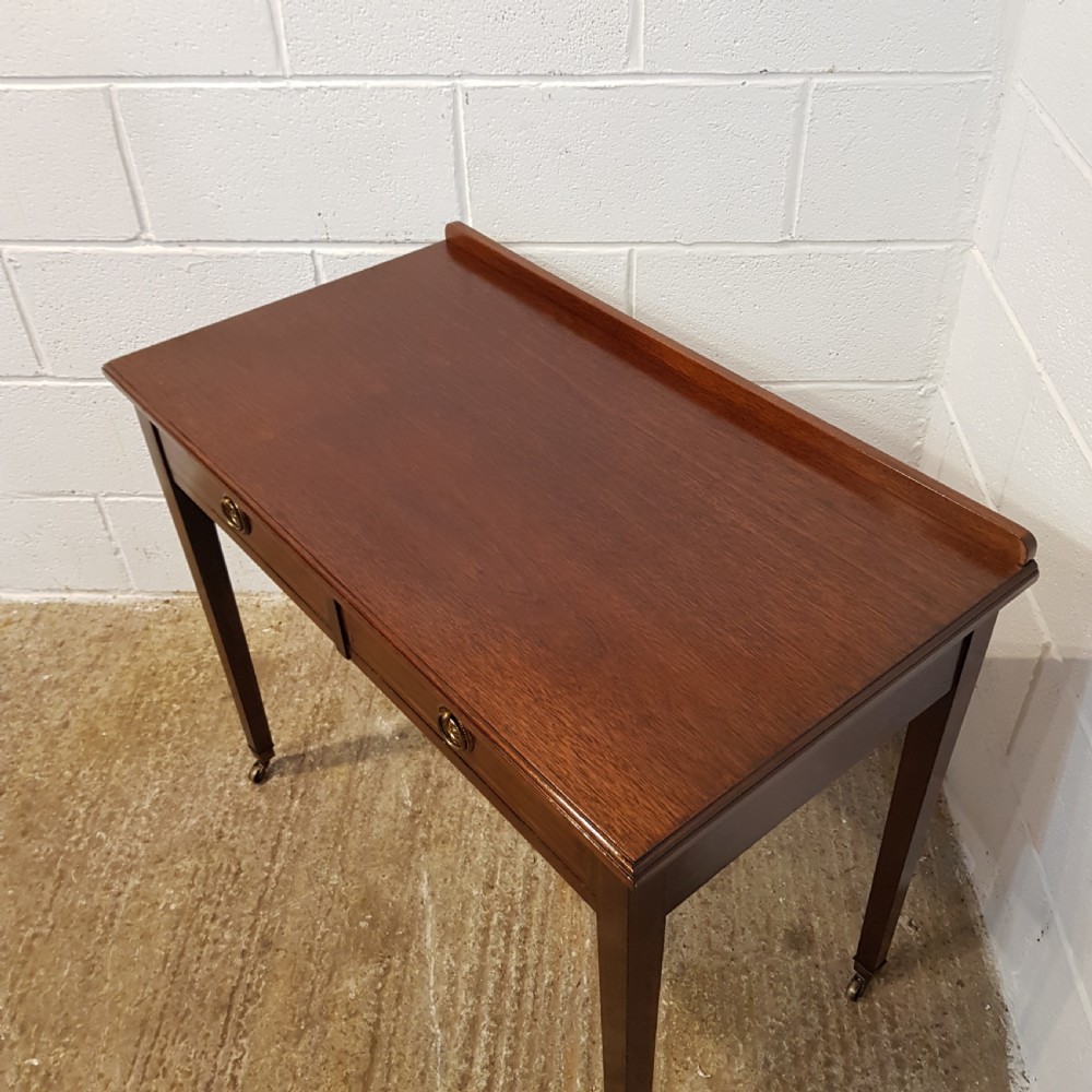 ANTIQUE EDWARDIAN MAHOGANY SIDE TABLE BY HEALS & SON C1900 View VII
