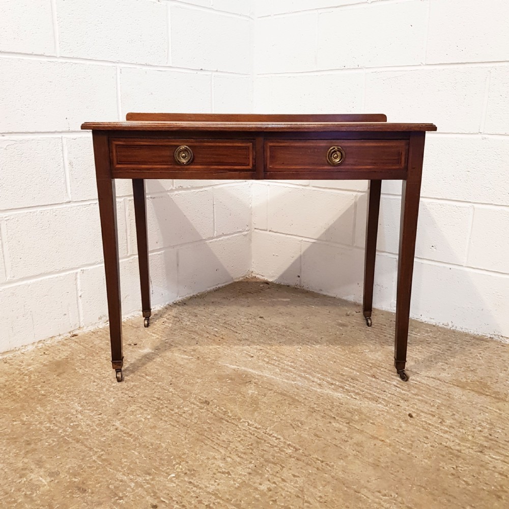ANTIQUE EDWARDIAN MAHOGANY SIDE TABLE BY HEALS & SON C1900 View VIII