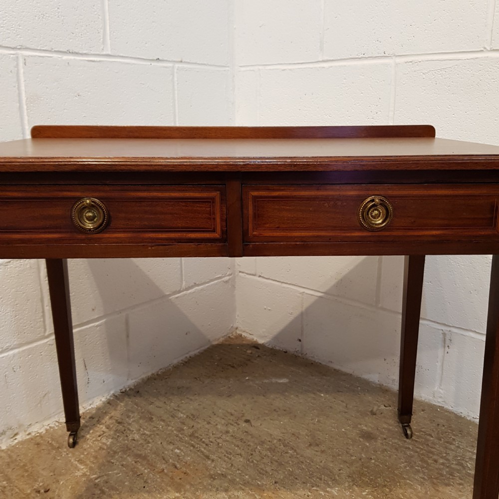 ANTIQUE EDWARDIAN MAHOGANY SIDE TABLE BY HEALS & SON C1900 View X