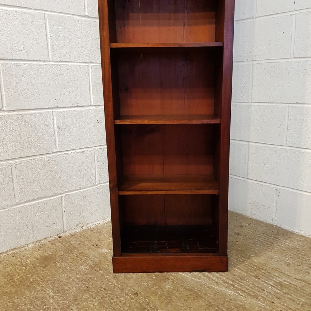 ANTIQUE VICTORIAN MAHOGANY TALL OPEN BOOKCASE C1880 View III