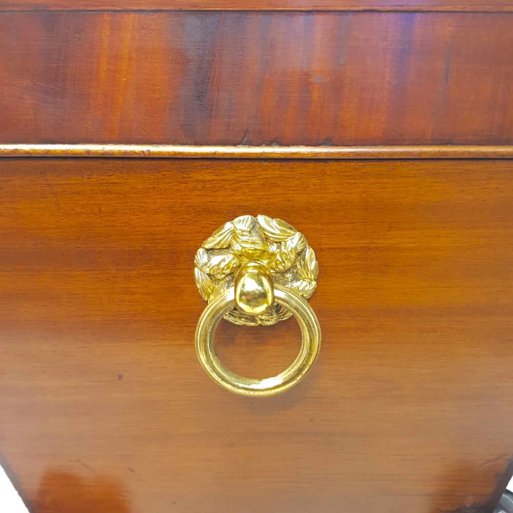 ANTIQUE REGENCY MAHOGANY SARCOPHAGUS C1820  View III