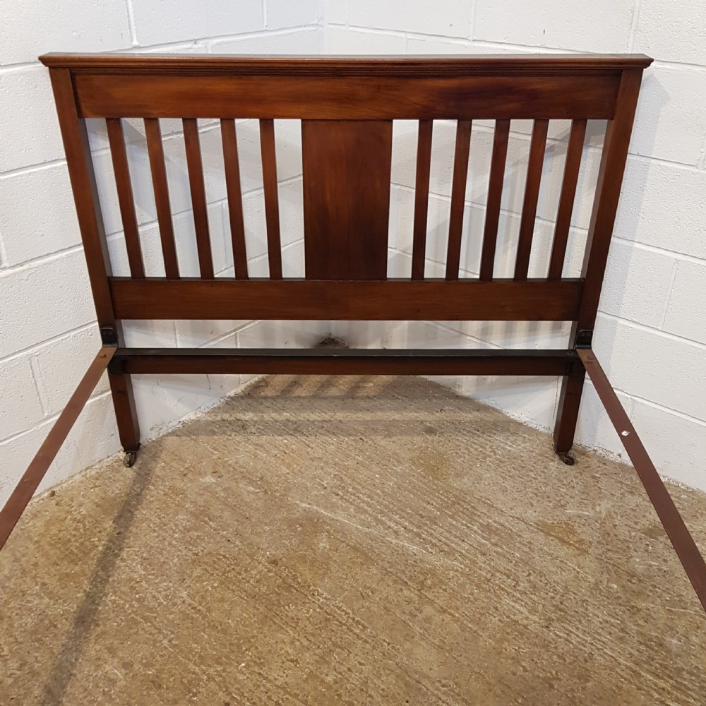 ANTIQUE EDWARDIAN MAHOGANY DOUBLE BED C1900 View II