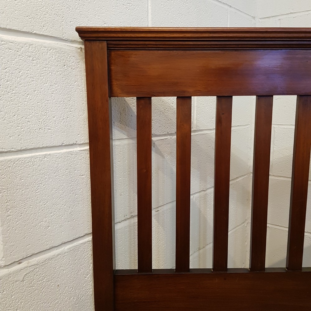 ANTIQUE EDWARDIAN MAHOGANY DOUBLE BED C1900 View III