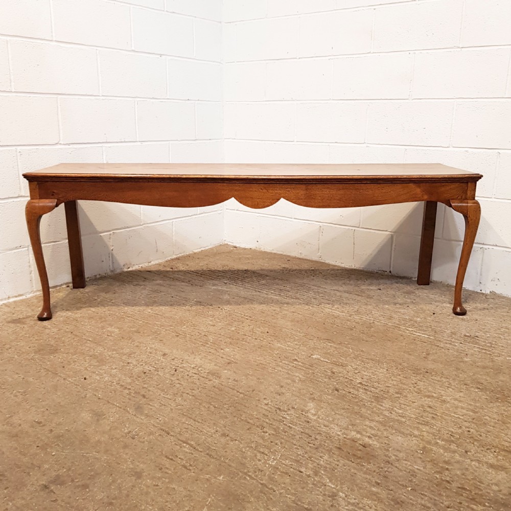 ANTIQUE VICTORIAN OAK HALL BENCH C1880 View III