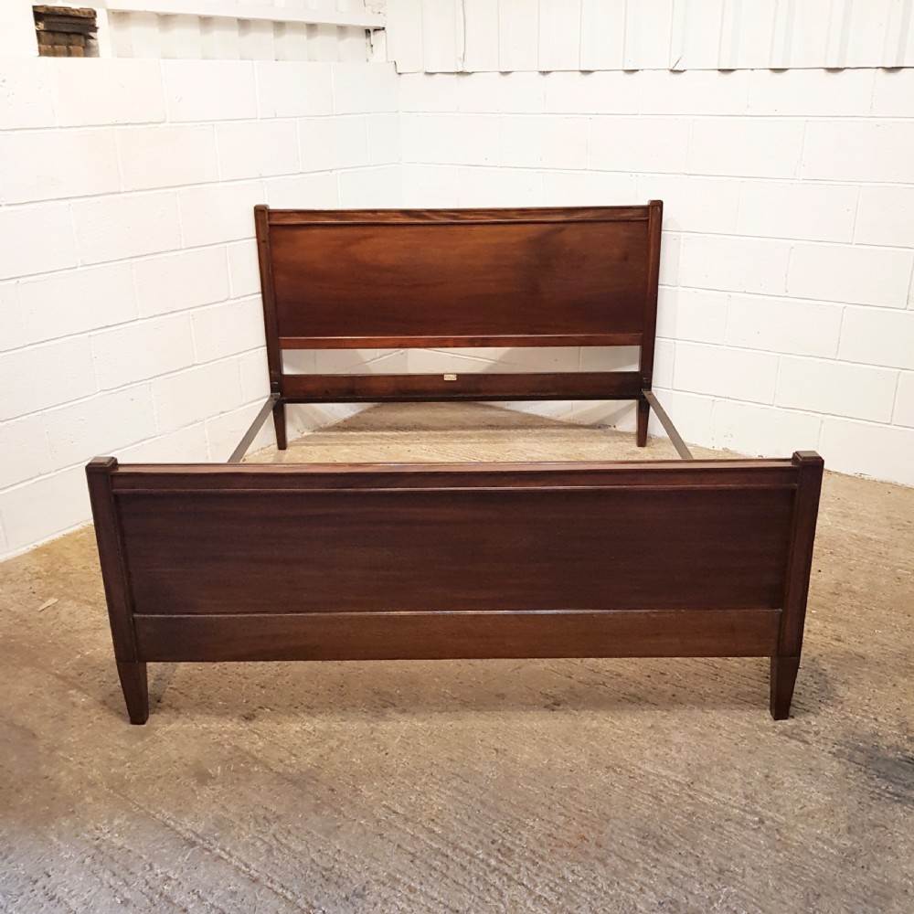 ANTIQUE EDWARDIAN MAHOGANY SUPER KING SIZE BED BY HEALS & SON C1900 View II