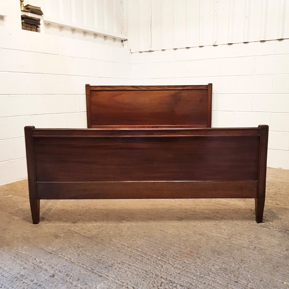 ANTIQUE EDWARDIAN MAHOGANY SUPER KING SIZE BED BY HEALS & SON C1900 View IV