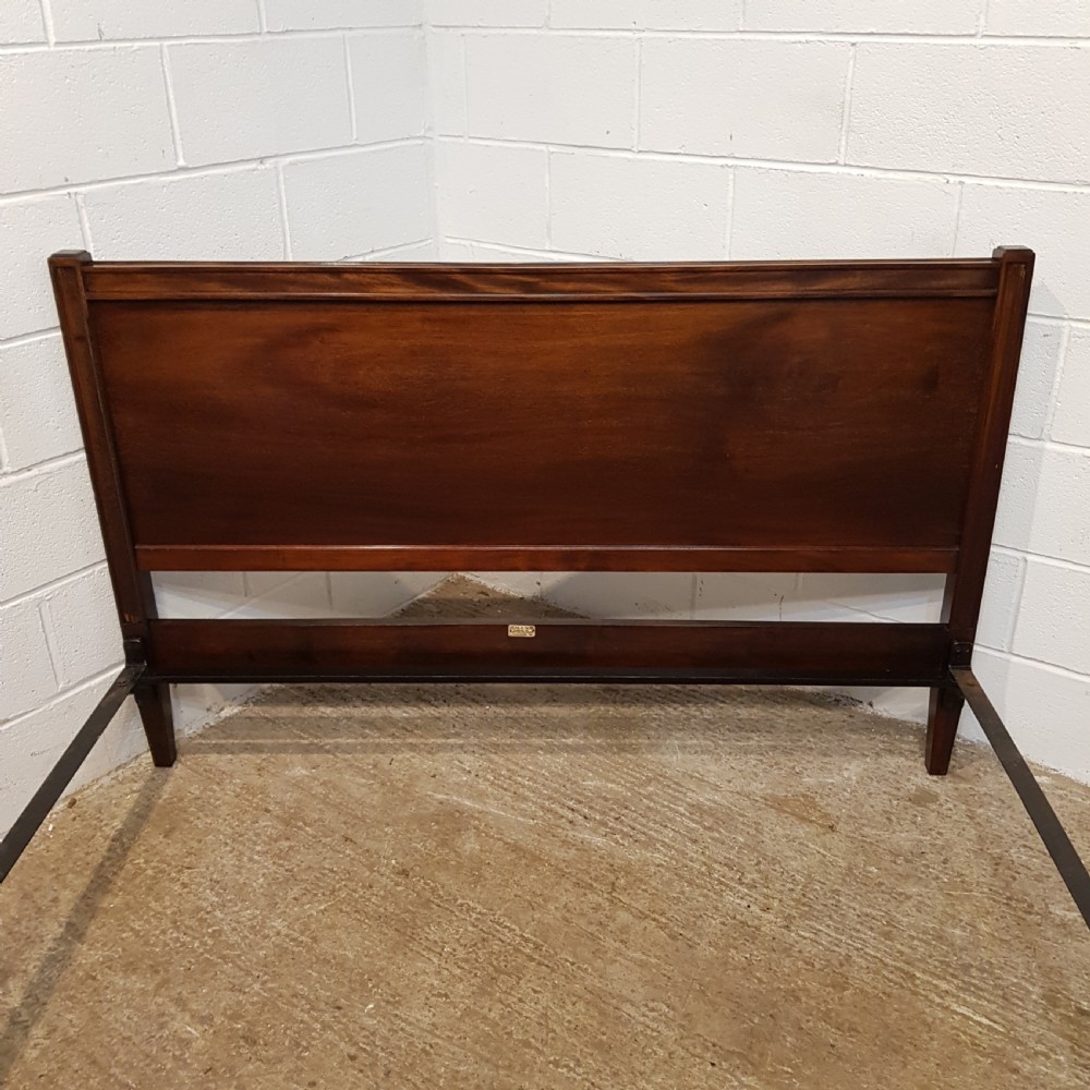 ANTIQUE EDWARDIAN MAHOGANY SUPER KING SIZE BED BY HEALS & SON C1900 View V