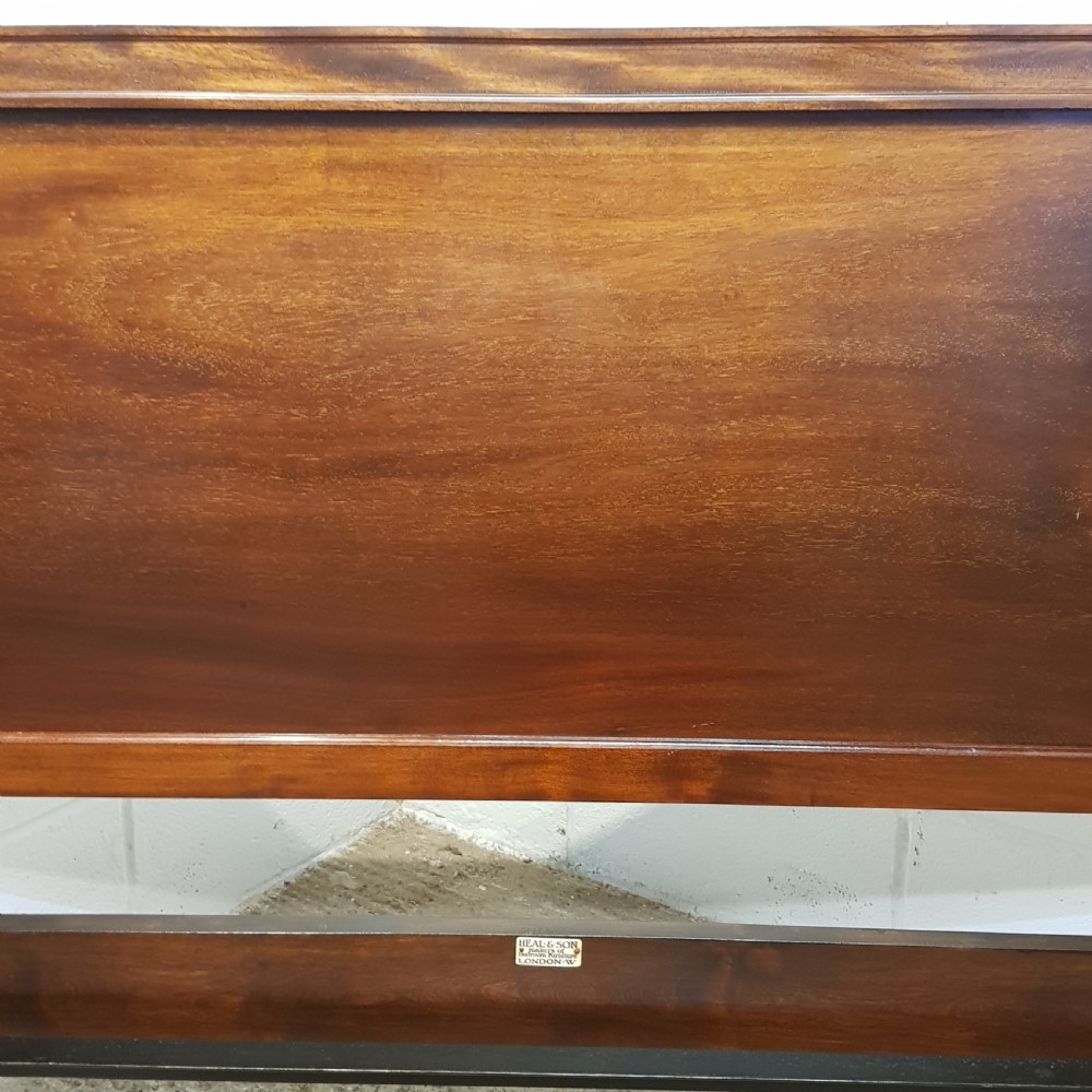 ANTIQUE EDWARDIAN MAHOGANY SUPER KING SIZE BED BY HEALS & SON C1900 View VI