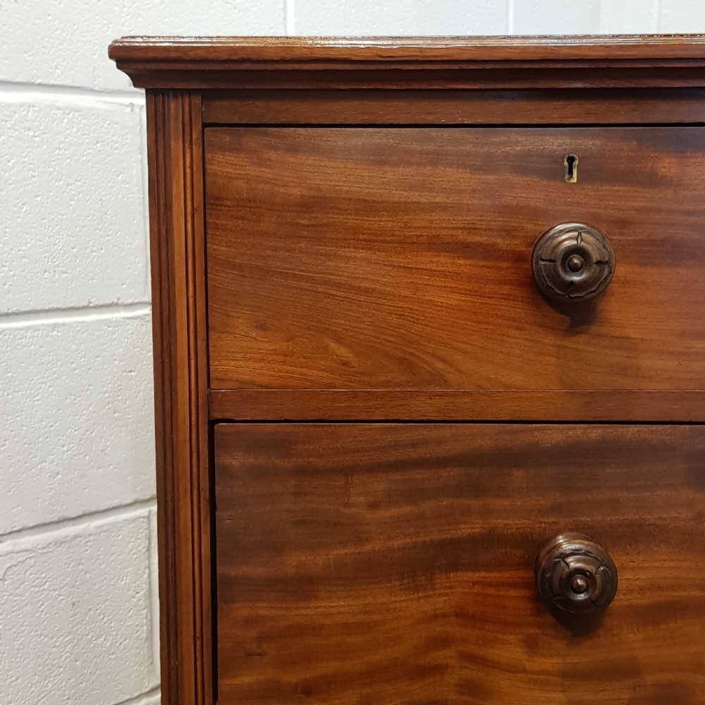 ANTIQUE VICTORIAN, MAHOGANY CHEST OF DRAWERS C1880 View IV