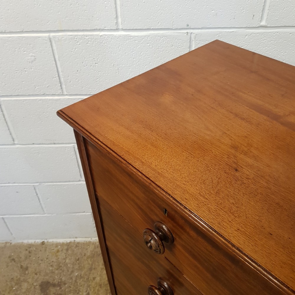 ANTIQUE VICTORIAN, MAHOGANY CHEST OF DRAWERS C1880 View VI